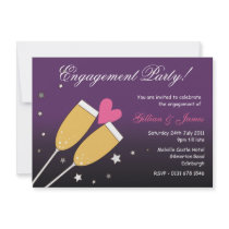 Invitation 2 de partie d'engagement de pain grillé
