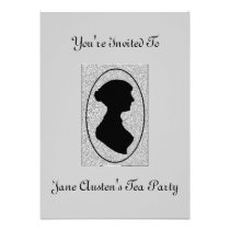 Invitation 3 du thé de Jane Austen invitations