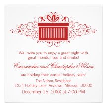 Invitation actuel de Noël de remous de vacances, r