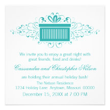 Invitation actuel de Noël de remous de vacances, T