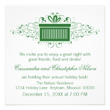 Invitation actuel de Noël de remous de vacances, v