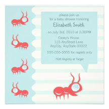 Invitation adorable de fourmi