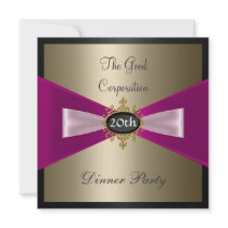 Invitation annuelle de dîner de société