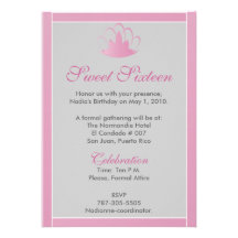 Invitation argentée blanche rose de diadème de swe