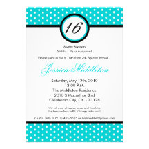 invitation blanche bleue d'anniversaire de point d
