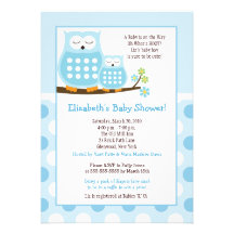 Invitation bleu mignon de point de baby shower des
