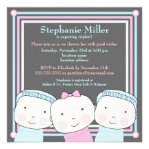 Invitation bleue de baby shower de rose de garçon 