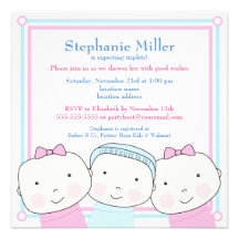 Invitation bleue de baby shower de rose de garçon 