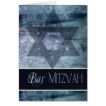 Invitation bleue de Mitzvah de barre Carte