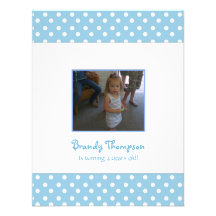 Invitation bleue et blanche de partie de point de 
