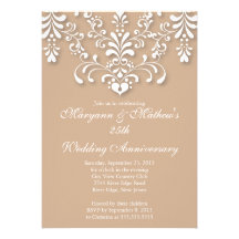 Invitation bronzage d'anniversaire de mariage de d
