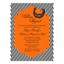 Invitation chic de boule de mascarade de Halloween