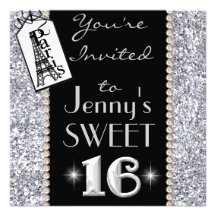 Invitation CHIC du BONBON 16 de Paris Bling de thè