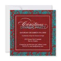 Invitation chique de fête de Noël