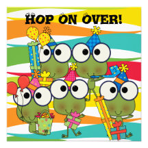 Invitation customisée d'anniversaire d'houblon de 