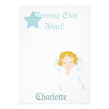 Invitation d'ange d'étoile de matin - personnalise