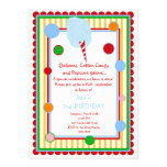 Invitation d'anniversaire de carnaval de cirque de