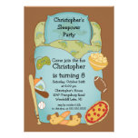 Invitation d'anniversaire de garçons de Sleepover