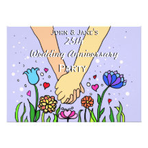Invitation d'anniversaire de mariage