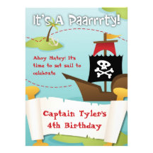 Invitation d'anniversaire de pirate
