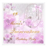 Invitation d'anniversaire   de Quinceañera du bonb