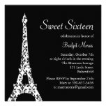 Invitation d'anniversaire de sweet sixteen de Tres