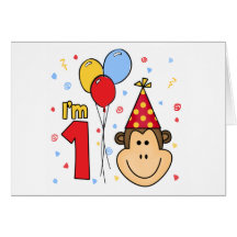Invitation d'anniversaire de visage de singe premi carte