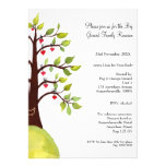 Invitation d'arbre de coeur d'aquarelle de la Réun invitations