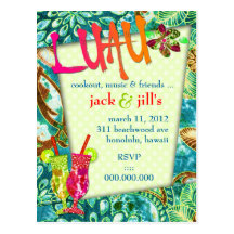INVITATION de 311-LUSCIOUS LUAU Carte Postale