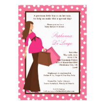 invitation de achat de baby shower de maman modern