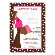 invitation de achat de baby shower de maman modern