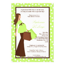 invitation de achat de baby shower de maman modern