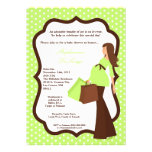 invitation de achat de baby shower de maman modern