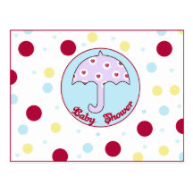 Invitation de baby shower carte postale