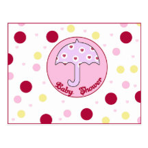 Invitation de baby shower carte postale