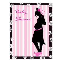 Invitation de baby shower carte postale
