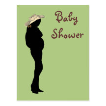 Invitation de baby shower carte postale