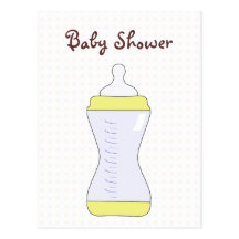 Invitation de baby shower carte postale