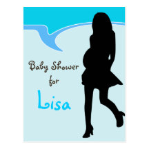 Invitation de baby shower carte postale