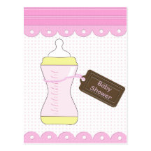 Invitation de baby shower cartes postales