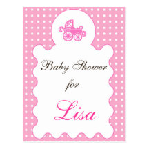 Invitation de baby shower cartes postales