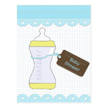 Invitation de baby shower cartes postales
