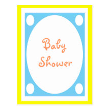 Invitation de baby shower cartes postales