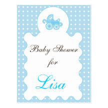 Invitation de baby shower cartes postales