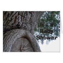 Invitation de baby shower d'arbre carte de vœux