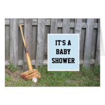 Invitation de baby shower de base-ball cartes