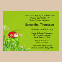 Invitation de baby shower de coccinelle invitations