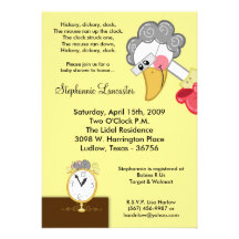 invitation de baby shower de crèche de Dickory de 