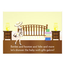 Invitation de baby shower de crèche (YCA)