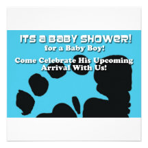 invitation de baby shower de garçon